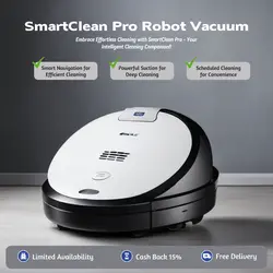 E-Commerce Household SmartClean Pro Robot Vacuum Product Callout