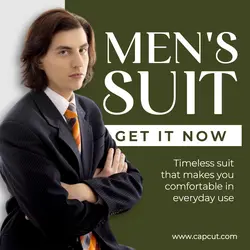 Fashion Men's Suit Instagram Post Minimalist