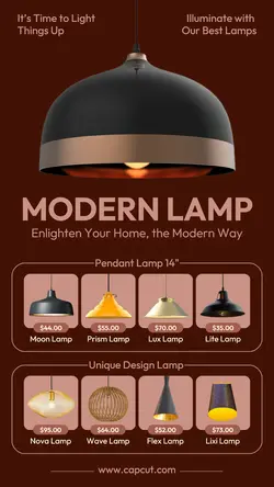 Household Accessories Modern Lamp Instagram Story
