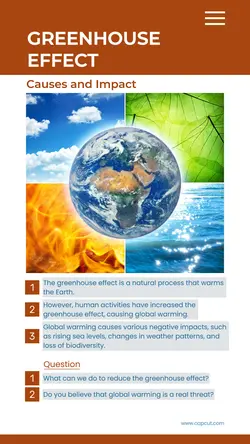 Non-marketing Infographic Greenhouse Effect