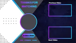 YouTube Simple End Screen Template