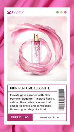 Pink Perfume Elegante Promotion Instagram Story