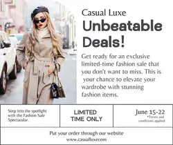 Fashion & Clothing Promotion Sale Facebook Post