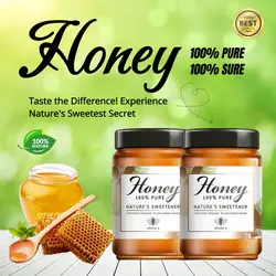 E-Commerce Beverage Honey Product Display