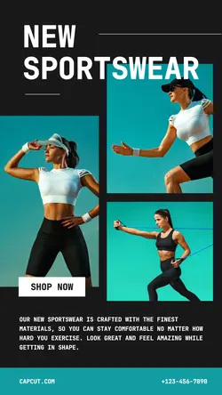 Fashion Sportswear Product Display Instagram Story