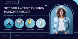 Fashion Package Promotion LinkedIn Company Banner