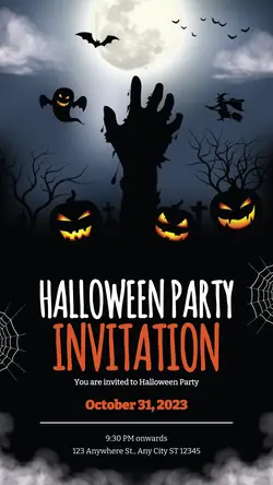 Halloween Party Invitation Instagram Story