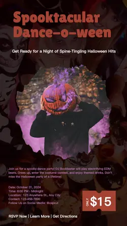 Halloween Dance Event Instagram Story