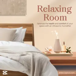 Electronic Humidifier Instagram Post Warm Room Atmosphere with Humidifier