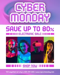 Cyber Monday Sale Promotion for Instagram Portrait