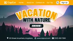 Holiday Nature Vacation Promotion Page