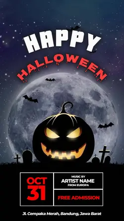 Any offline event of halloween instagram story