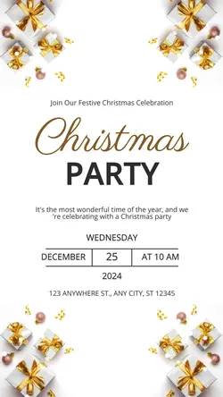 Christmas Party Invitation Instagram Story