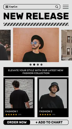 Fashion Display Selling Page