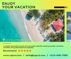 Travel promotion Sea nature information