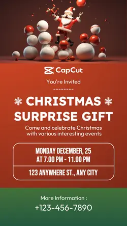 Christmas Surprise Invitation Instagram Story