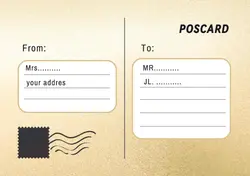 envelope poscard