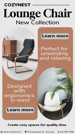 Furniture Lounge Chair Instagram Post