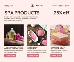 Spa Product Promotion Facebook Post