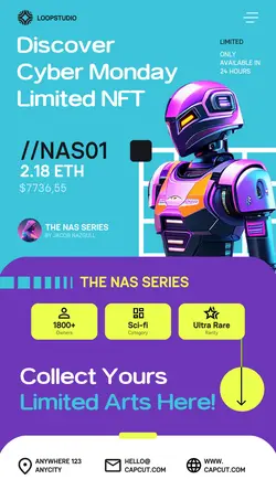 Cyber Monday NFT Limited Display Instagram Story