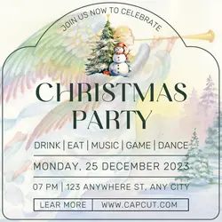 Christmas Invitations Card Instagram Post