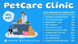 Pet Hospital Services Facebook Cover