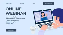 Digital Education Webinar Landing Page Template