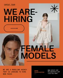 Business Job Hiring Model Instagram Portrait