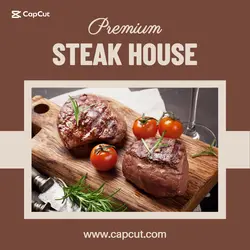 Premium Steak House Promotion for Instagram Post