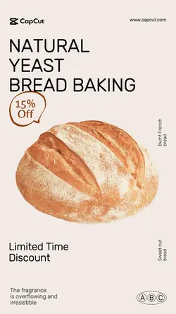 Foods bread Discount Campaign minimalist style