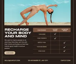 Yoga Program Product Display Facebook Post