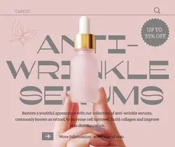 Beauty Serums Promotion Facebook Post