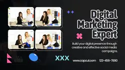 White Digital Marketing Expert Twitter Post