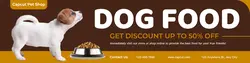 Dog Food Promotion LinkedIn Banner