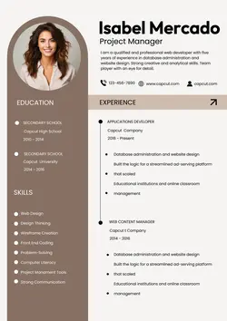 Business Resume Project Manager
