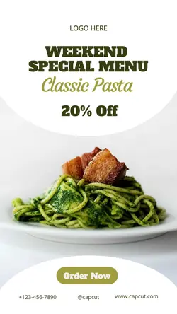 Food Pasta Promotion Instagram Story