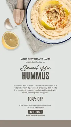 Food Middle Eastern Restaurant Promotions