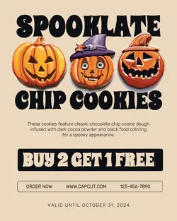Halloween Food Sale Instagram Post Potrait
