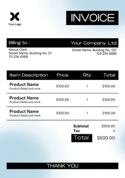 Modern Business Invoice Design