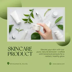 Beauty Skincare Product Display Template