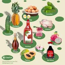 Foods Pineapple Eggs Minimalist Vintage