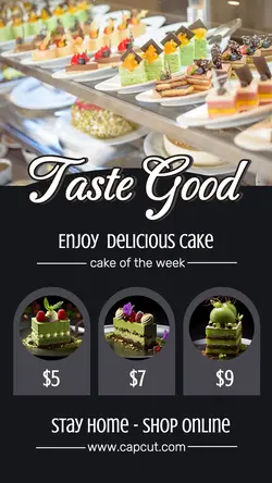 Special Cake Promotion For Instagram Story Post