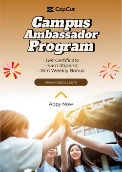 Brown Modern Ambassador Program Campus Poster