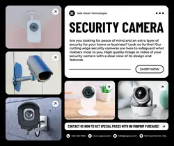 Electronics Security Camera Facebook Post