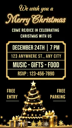 Christmas Celebration Invitation Instagram Story