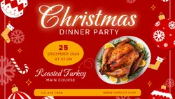 Christmas Dinner Party Twitter Post