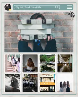 Non-Marketing Personal Sharing Photo Collage me and School 