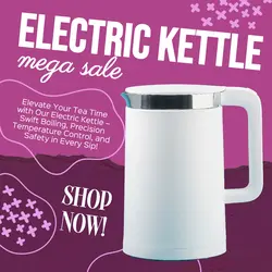 E-Commerce Electronics Product Display Kettle Pink
