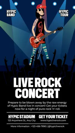 Live Rock Concert Promotion Instagram Story