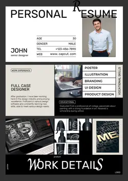 Education Resume Recruitment Modern